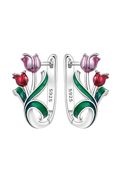 Choice1 OTE4212 Orstarry S925 Sterling Silver Earrings Exquisite Flower Tulip...