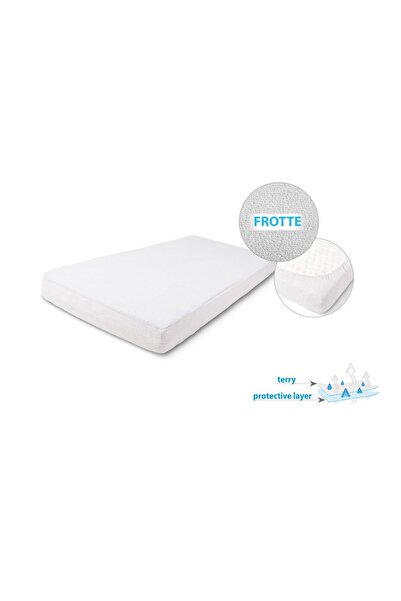 BabyMatex Covoraș igienic impermeabil 70x140x10 Terry Alb