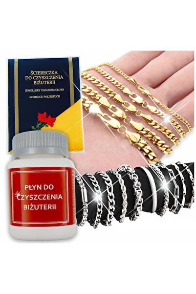 OEM Soluție de curățare bijuterii, lavetă, 70 ml, pentru argint