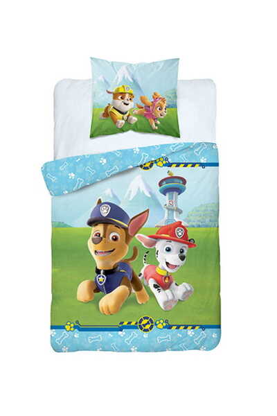 Detexpol Set de lenjerie de pat pentru copii Paw Patrol 160x200 Bumbac