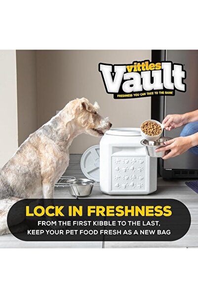 Gamma2 Vittles Vault Dog Food Storage Container, Up To 25 Pounds Dry Pet Food...