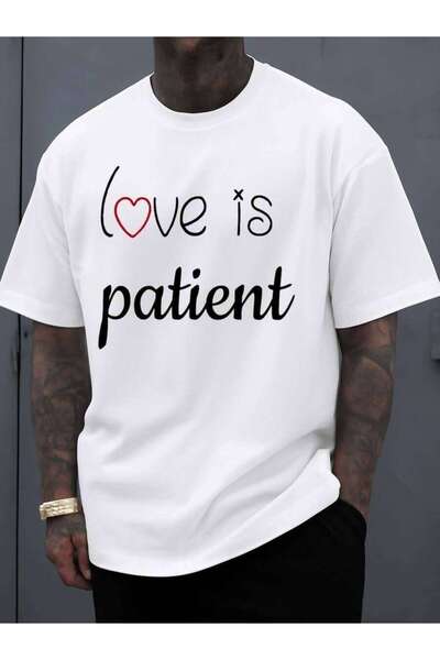 21JNRY Love Patience-Shirt Features Round Neck Design Has Casual Yet Elegant ...