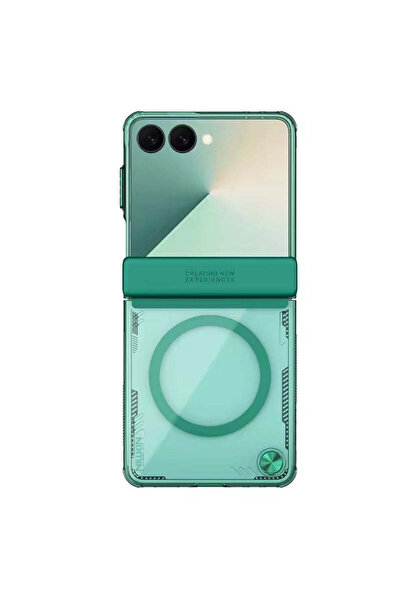 Nillkin Husă tip carte compatibilă cu Galaxy Z Flip 7, MagSafe/Magnetică, TPU...
