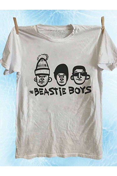 NOURAM تي شيرت كاجوال برقبة دائرية للنساء والرجال بطباعة "THE BEASTIE" - ناعم...