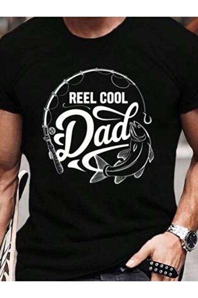 NOURAM Men's Fishing Cool Dads Features Black White Fish Scale Outdoorsy Grap...