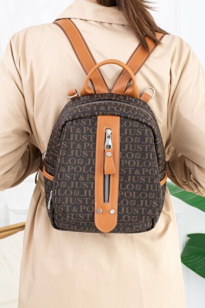 Just Polo New Season Women's Backpack Jpm2177 Brown Brown