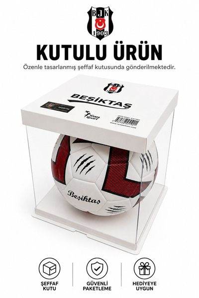 Beşiktaş Orjinal Lisanslı Futbol Topu Kutulu Pompa Hediyeli