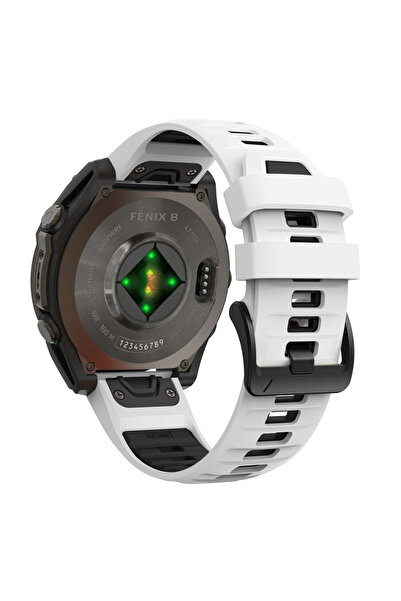 Choice13 QuickFit 26mm White Black 1:1 Fenix8 Watch Band For Fenix 8 Pro 47mm...