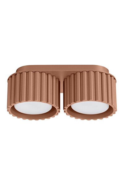 SOLLUX Plafonieră AURA 2 mocca Gx53