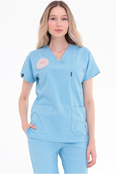 Çatı Medikal Spaniard - Doctor Uniform Lycra Scrubs (Women) (Compliant with N...