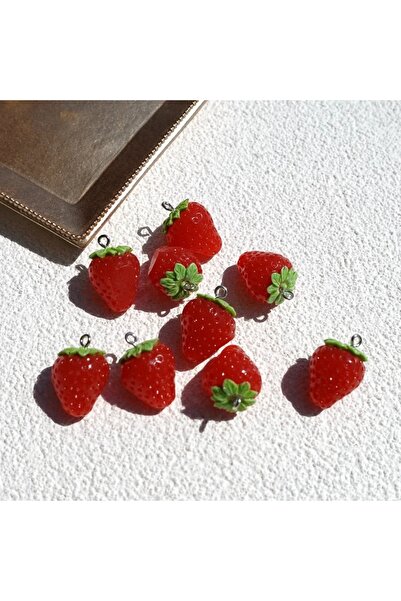 choice2 A 10pcs Cute Pink Strawberry Earring Charms Rabbit Pendants Bracelets...