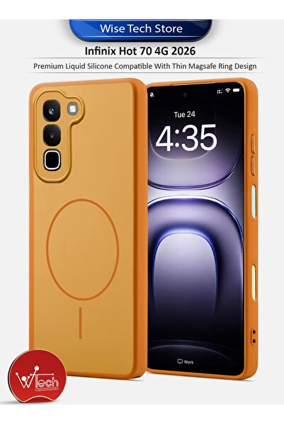 Wtech Infinix Hot 70 4G 2026 SilkTouch Premium Matte Silicone Protective with...