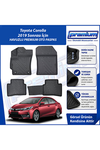 Premium Toyota Corolla Paspas Sedan Araca Özel 2019 Ve Sonrası Derin Havuzlu ...