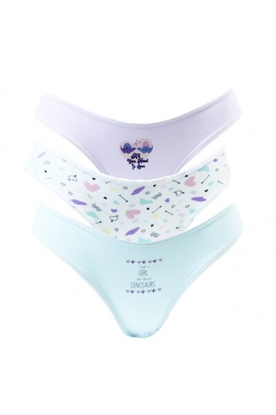HUNEX UNDERWEAR ΓΥΝΑΙΚΕΙΟ ΣΛΙΠ 3 ΤΕΜΑΧΙΑ ΒΑΜΒΑΚΕΡΟ ΜΕ ΣΤΑΜΠΑ 935-02, Χρώμα ΣΤ...