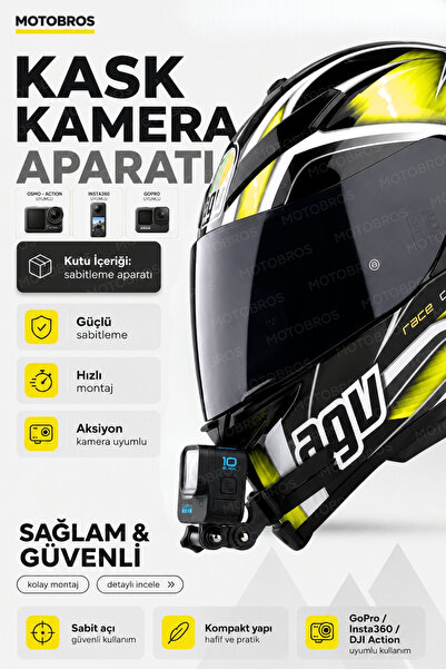 Motobros Suport pentru cameră pentru cască de motocicletă MT2 Suport pentru c...