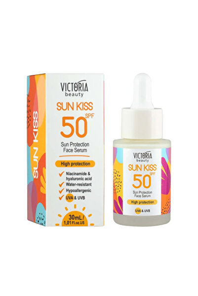 Victoria Beauty Αδιάβροχος Αντηλιακός Ορός Προσώπου SPF50, 30ml