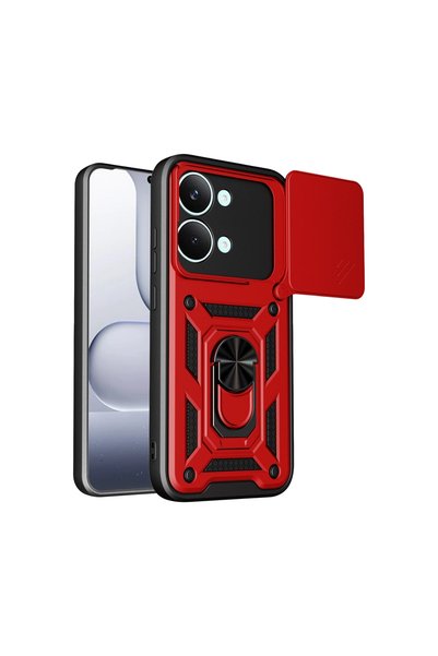 Generic Brand غطاء حماية من السيليكون لهاتف Xiaomi Poco X8 Pro Max مع حلقة حم...