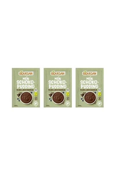 Biovegan Pachet 3 x Budinca bio de ciocolata, 55g