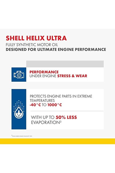 SHELL زيت محرك هيليكس ألترا 5W-30 ديكسو 1 اصطناعي بالكامل 1 لتر بتقنية بيوربلس