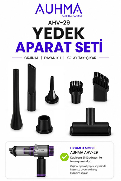 auhma AHV-29 Yedek Aparat Seti | Orijinal Kablosuz El Süpürgesi Başlık Seti |...
