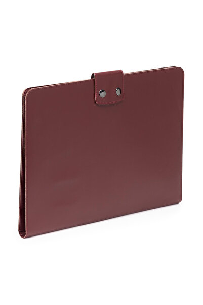 deridense Husă pentru tabletă, organizator din piele vegană, pentru Macbook Air Pro de 15,6 inchi
