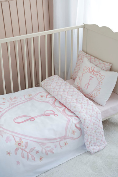 NOU Park Bedding Set (80X120) - Noble Series - Pink - Letter I
