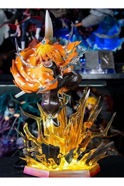 Generic Agatsuma Zenitsu Thunderbolt, Demon Slayer Figure, Twin-Headed Sculpt...