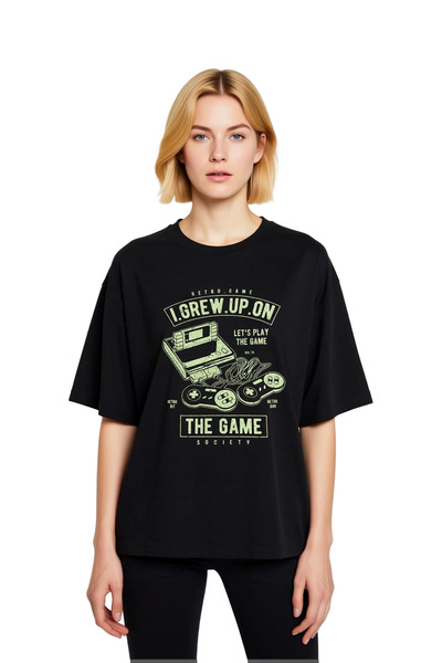 PayBuy Retro Game Nostalgia Printed Women's Oversize T-Shirt