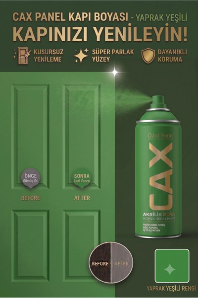 caxcolors CAX Panel Kapı Boyası - Akrilik Boya Ahşap Ve MDF Kapı Yenileme Boyası
