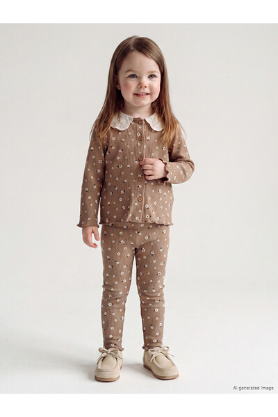 LC Waikiki Floral Baby Collar Girl's Suit from Uzg Store for Style Enthusiasts