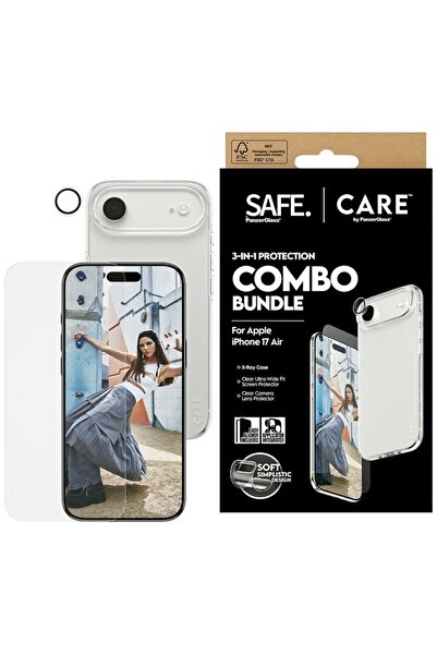 CARE by PanzerGlass® CARE by PanzerGlass Κομψό Σετ 3 σε 1: Θήκη + Γυαλί + Φακ...