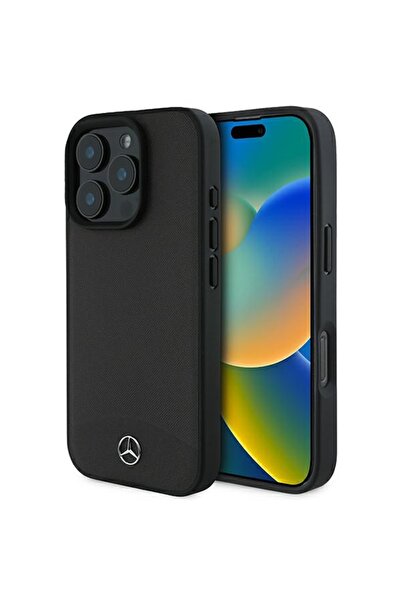 MERCEDES MEHMP16X23RBARK iPhone 16 Pro Max 6.9 " μαύρη σκληρή θήκη από ανάγλυ...