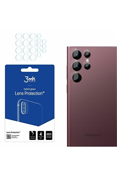 3MK Προστατευτικά φακού κάμερας για Samsung S908 S22 Ultra, 4 τεμάχια