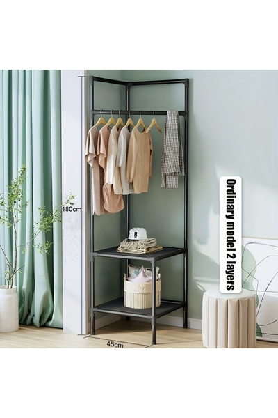 RollsTimi Corner shoe and hat rack, easy to install, does not occupy an area，