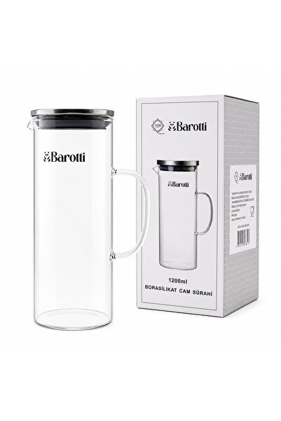 Genel Markalar DMR-9039 Cam Sürahi ve Borosilikat 1200ML Metal Kapaklı