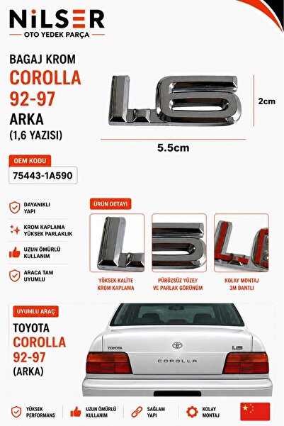 NS Nilser Auto Parts تويوتا كورولا 1.6 حروف خلفية 1992-1997