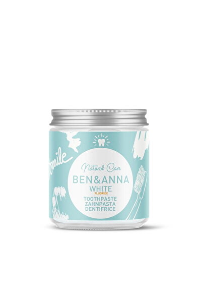 BEN ANNA Pasta de Dinti White cu Fluor Borcan 100ml