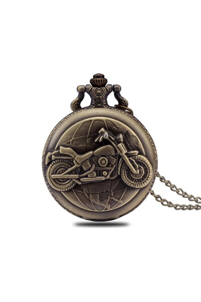 delis Ceas de buzunar Pava CS130, model Retro Vintage, motorbike style