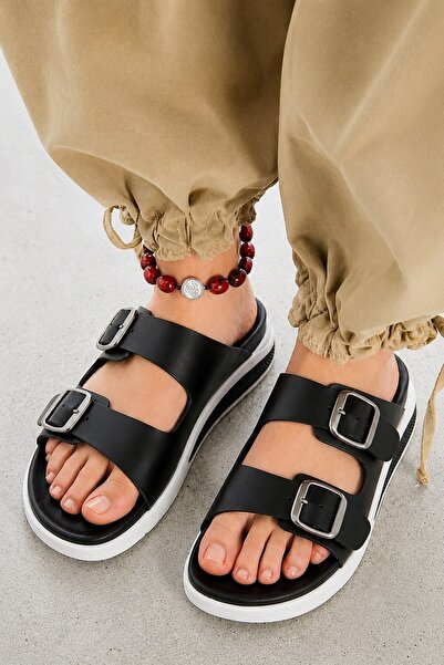İX Farilya Women's Double Buckle Light Sole Comfortable Daily Summer Sports S...