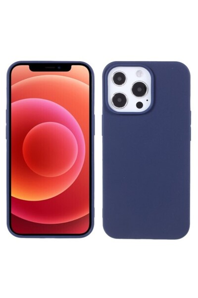 OEM Ματ Θήκη Σιλικόνης TPU για iPhone 13 Pro - Σκούρο Μπλε