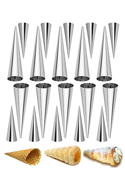 STARSTAR 20-piece bread mold set, stainless steel, suitable for canori rolls,...