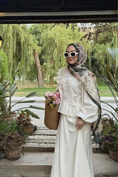 Faya Boutique Faya Girls X White Embroidered Esquer Linen Shirt