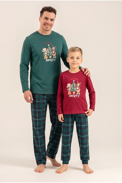 Arnetta Father Son New Year Pajamas Set, Adult and Children's Pajamas Have Se...