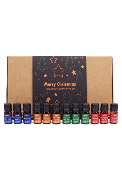 craftmystic Set uleiuri parfumate Craciun - Holy Scents (12 x 5 ml) + 2 pipet...