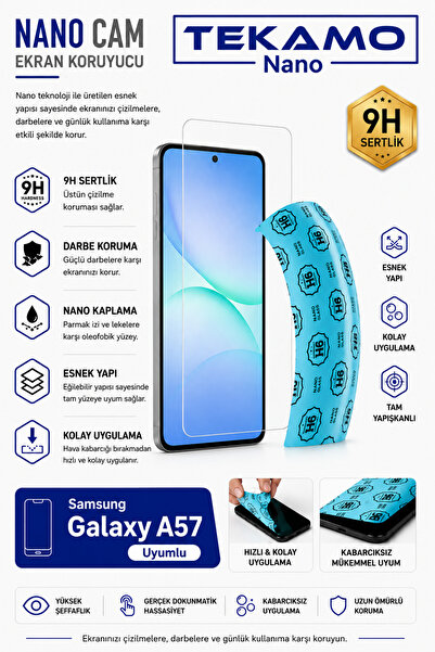 Samsung Galaxy A57 Uyumlu Nano Cam Ekran Koruyucu