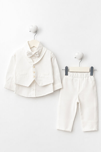 Mou&Kou Baby Boy Mevlüt & Special Occasion Set 0-3 / 3-6 Months – Bow Tie, Ve...