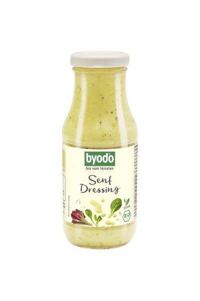 Byodo Condiment cu muștar pentru salate, fără gluten, bio, 245ml