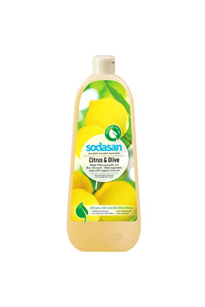 Sodasan Săpun lichid cu lămâie și măsline, reumplere, 1L