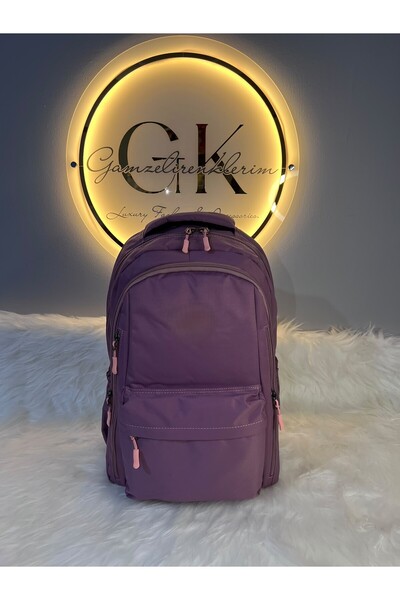 GK LUXURY & FASHION Multi-Compartment Backpack Daily School Laptop Bag Unisex...