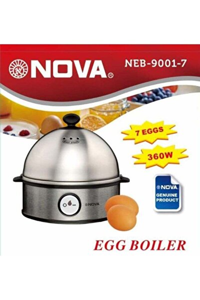 Nova 7 Egg Electric Egg Boiler 360W Stainless Steel Automatic Shut-Off Egg Co...